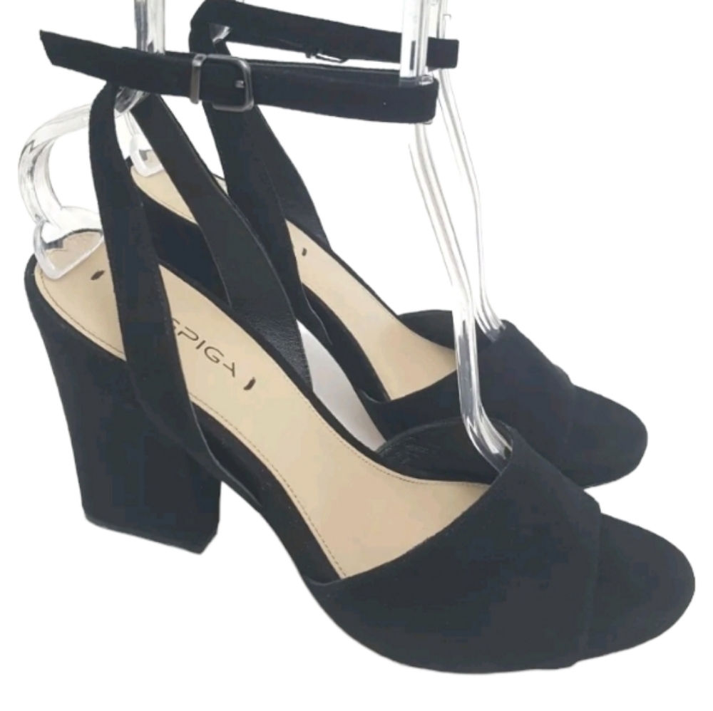 Via Spiga Suede Sandals Black